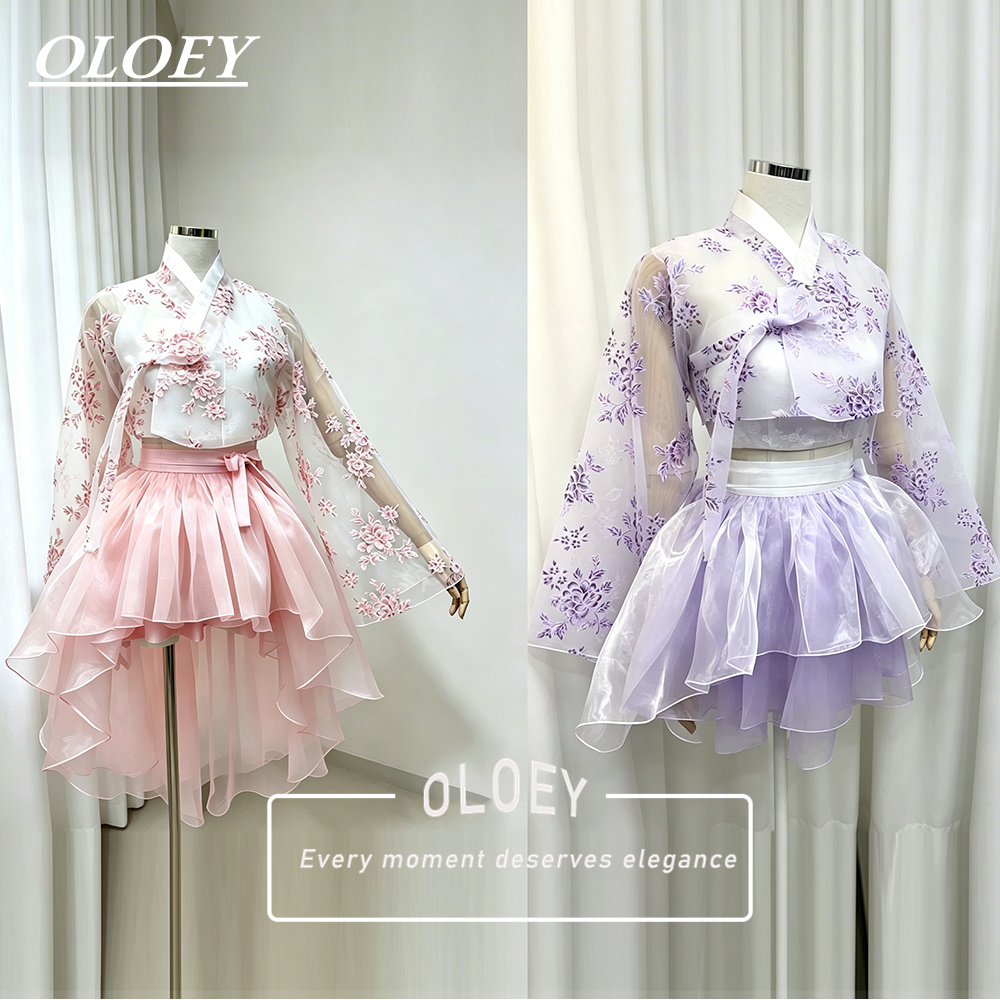 OLOEY Modern Floral Print Shor - Modern Korean Lifestyle ulasan dan harga