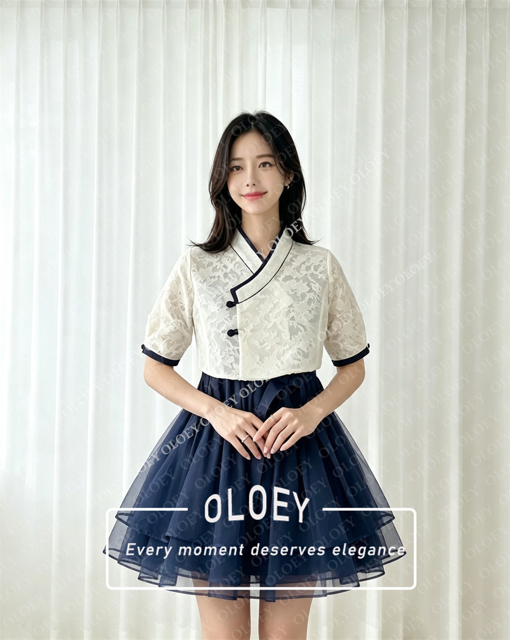 OLOEY Modern Black Short Conce - Modern Korean Lifestyle ulasan dan harga